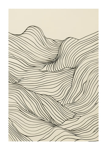 Juliste Line Art Waves